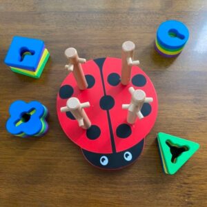 ladybug shape pairing geometric blocks