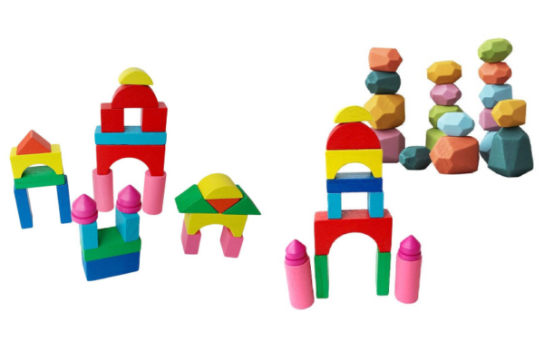 wooden building blocks set