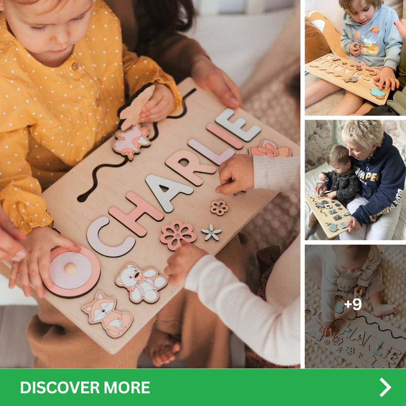 Custom Name Montessori Wooden Board