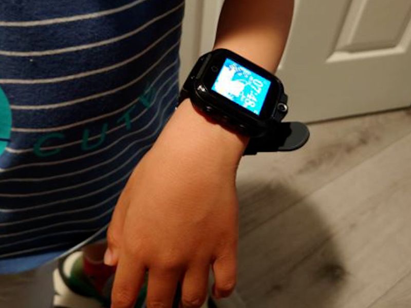 Close-up of durable smartwatch materials and construction