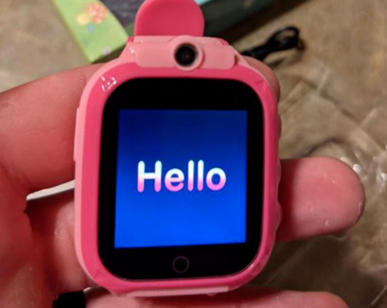 Pink smartwatch