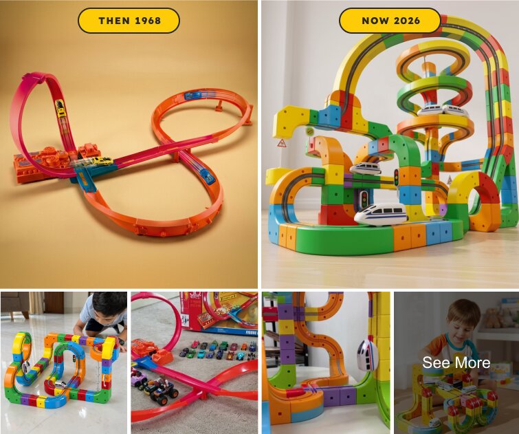 Magnetic Gravity-Defying Electric Track Car Toy