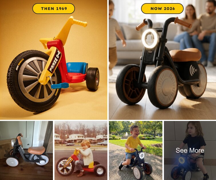 Tiny Biker Anti-Tip Light & Sound Motorcycle