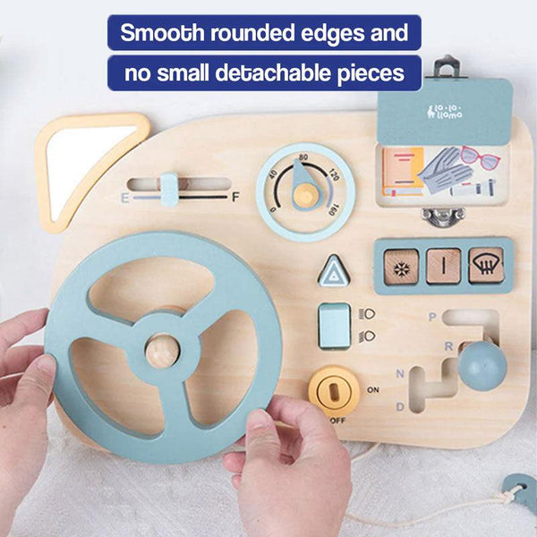 Little Driver Montessori Activity Board detail