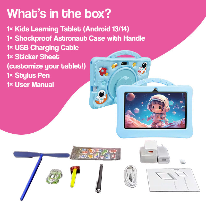 Children using the shockproof learning tablet