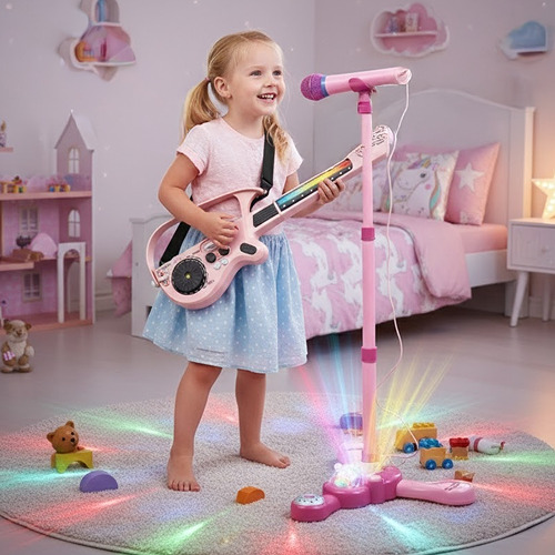 Complete Karaoke Mic Set with LED Stand