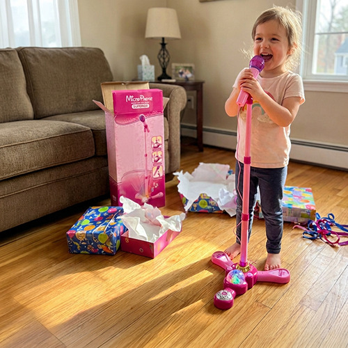 Complete Karaoke Mic Set with LED Stand