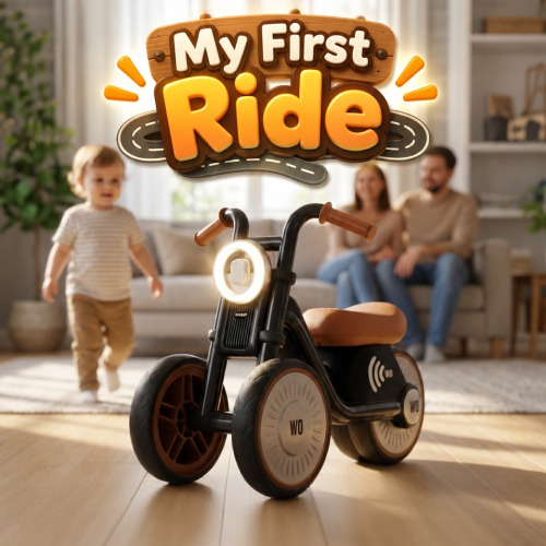 Tiny Biker Anti-Tip Light & Sound Motorcycle